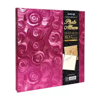 Buy Stylish Hot Pink Self Adhesive Photobook [S Size]
