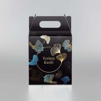 doorgift box black colour with handle