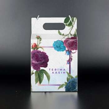 doorgift box white colour with handle