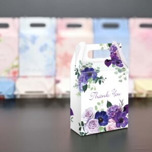 doorgift box for wedding with white colour and flower